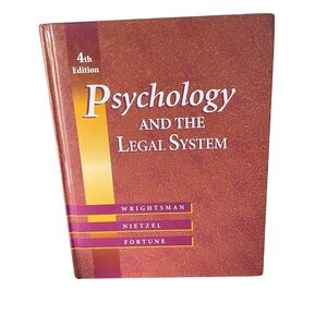 Psychology & The Legal System 4th ed Hard back. Pre owned